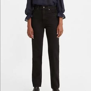 Levi’s 70'S HIGH RISE SLIM STRAIGHT WOMEN'S JEANS black